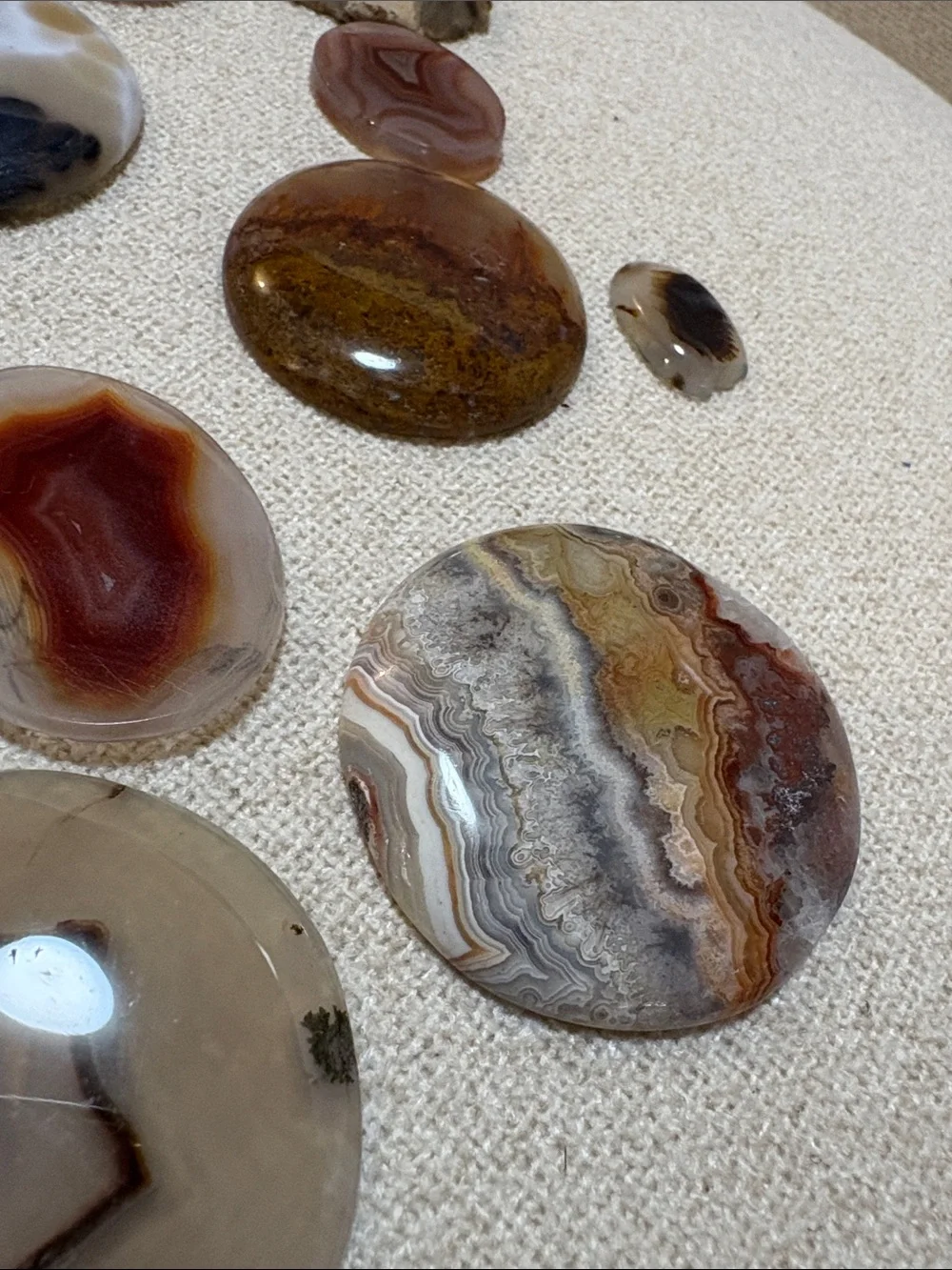 20pc Polished Agate & Jasper Cabochon Crystal Lot